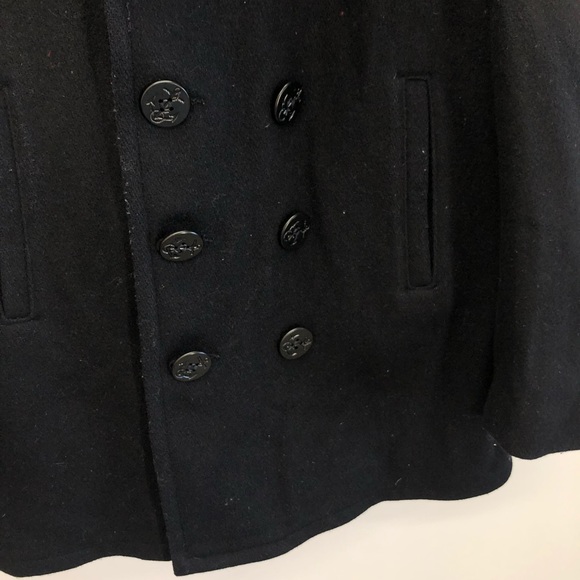 Cooper Vintage Men’s Wool Pea Coat - Picture 2 of 6